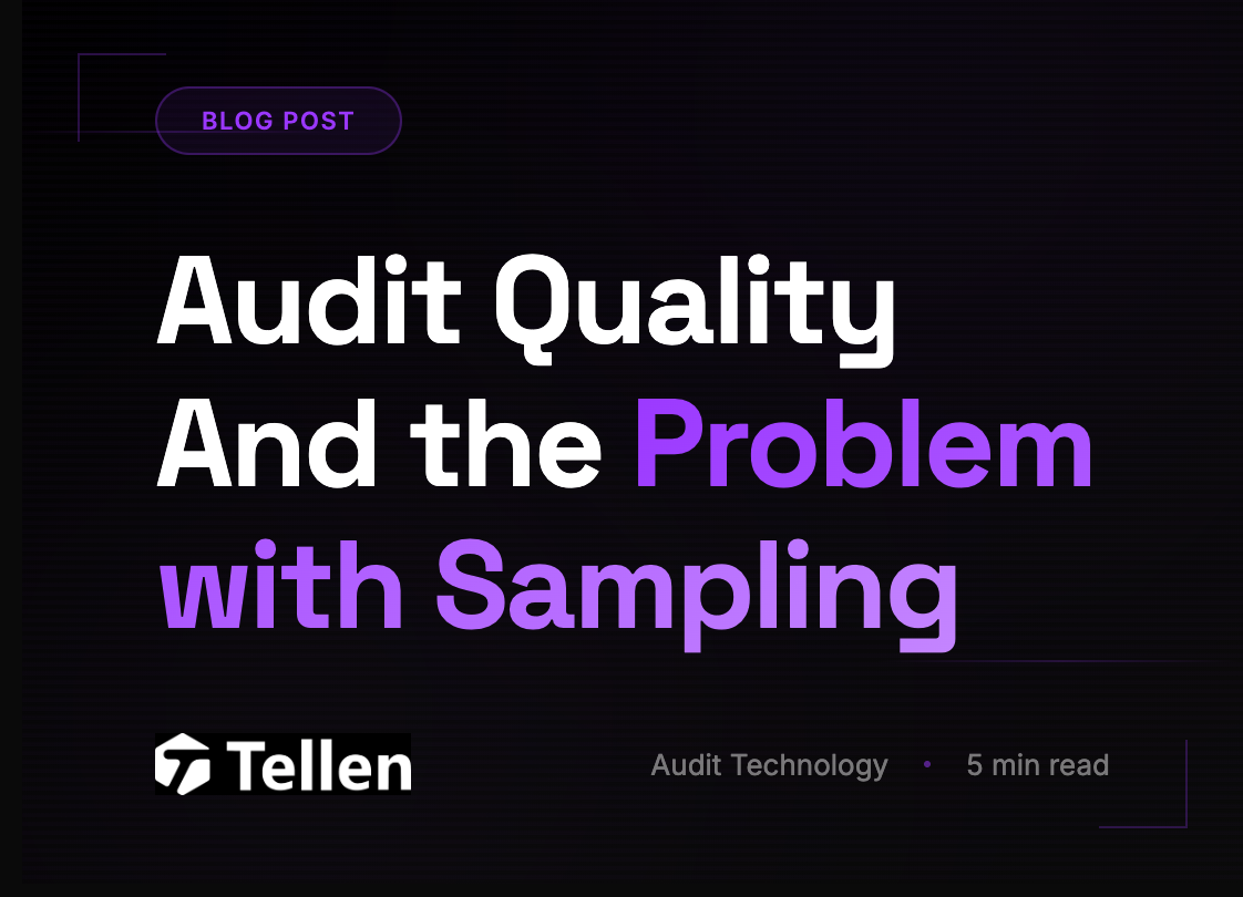 Header image for Audit Quality And the Problem with Sampling
